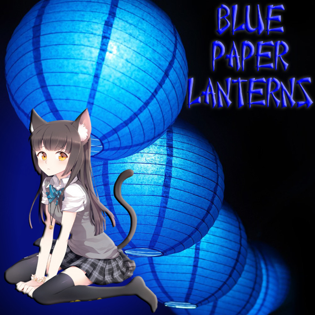 Blue Paper Lanterns