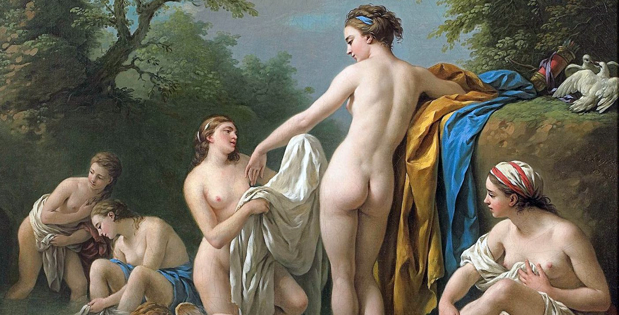 Venus and Nymphs Bathing by Louis Jean-Francois Lagrenee (1776)