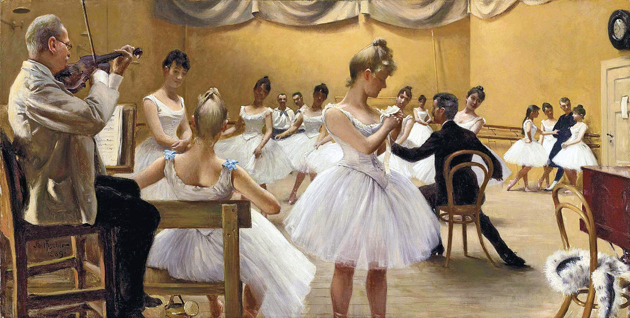 The Royal Theatre Ballet School by Paul Gustave Fischer (1889)