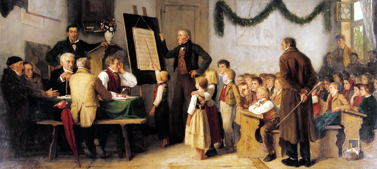 The School Exam by Albert Anker (1862)