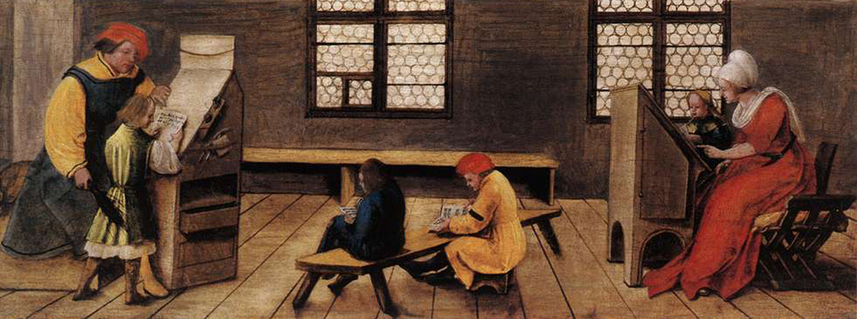 Signboard for a Schoolmaster by Ambosius Holbein (1516)