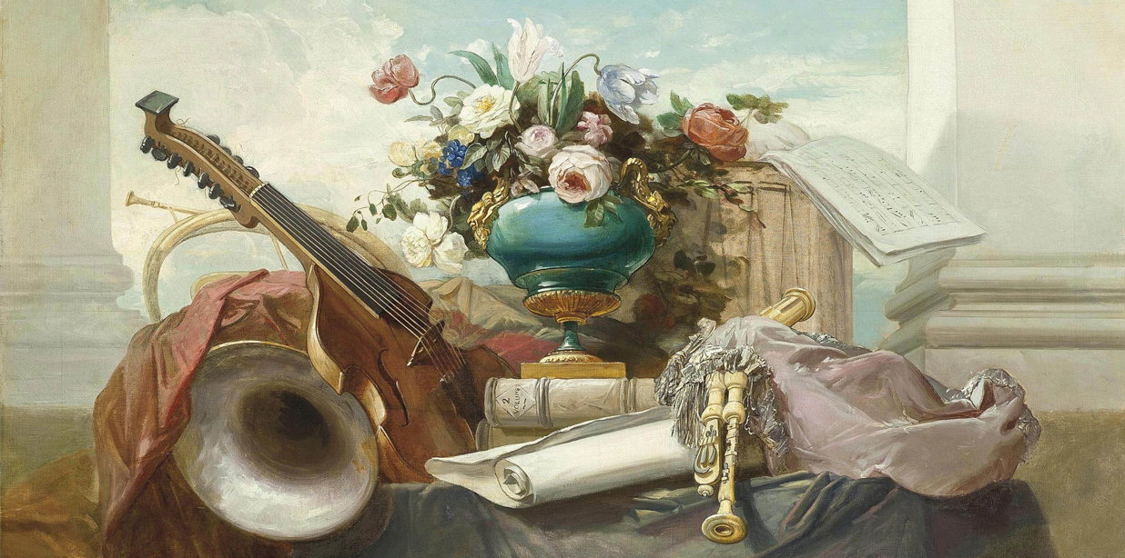 Violin and Other Instruments by Godefroy (1862)