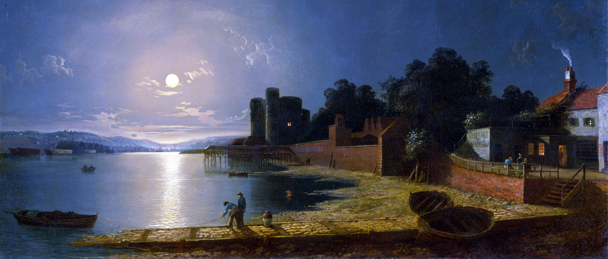 Upnor Castle, Kent by Henry Pether (1850)