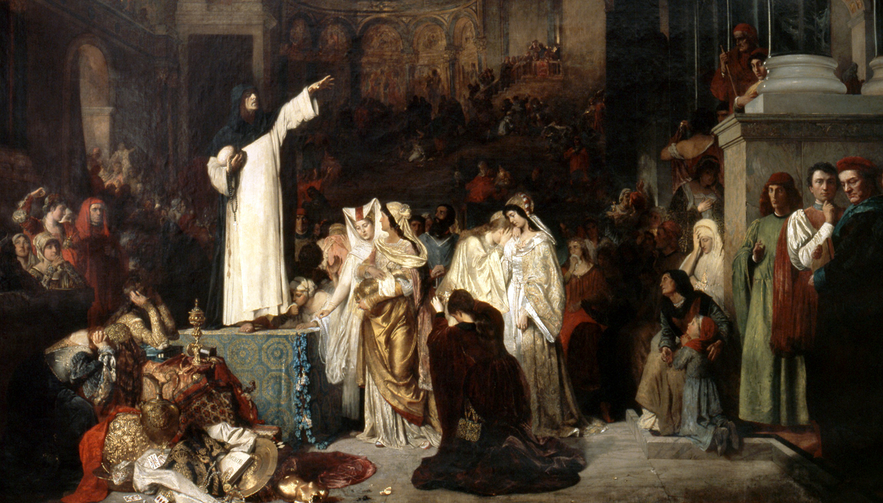 Savonarola Preaching Against Prodigality by Ludwig von Langenmantel (1879)