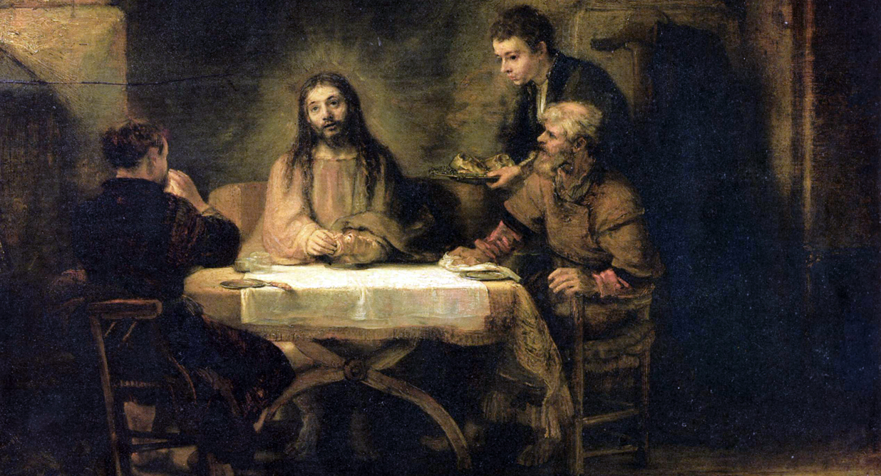 The Supper at Emmaus by Rembrandt (1648)