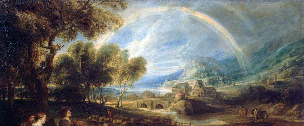 Landscape with Rainbow by Peter Paul Rubens (1635)