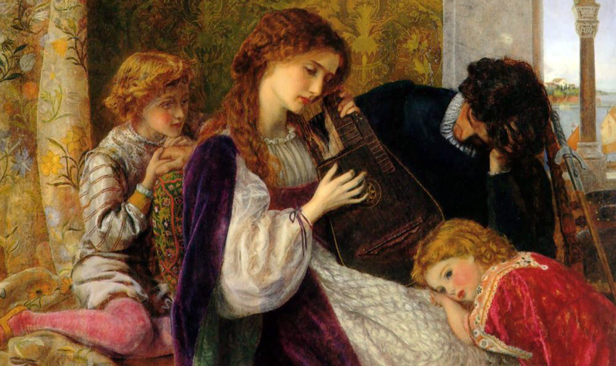 A Music Party by Arthur Hughes (1861)