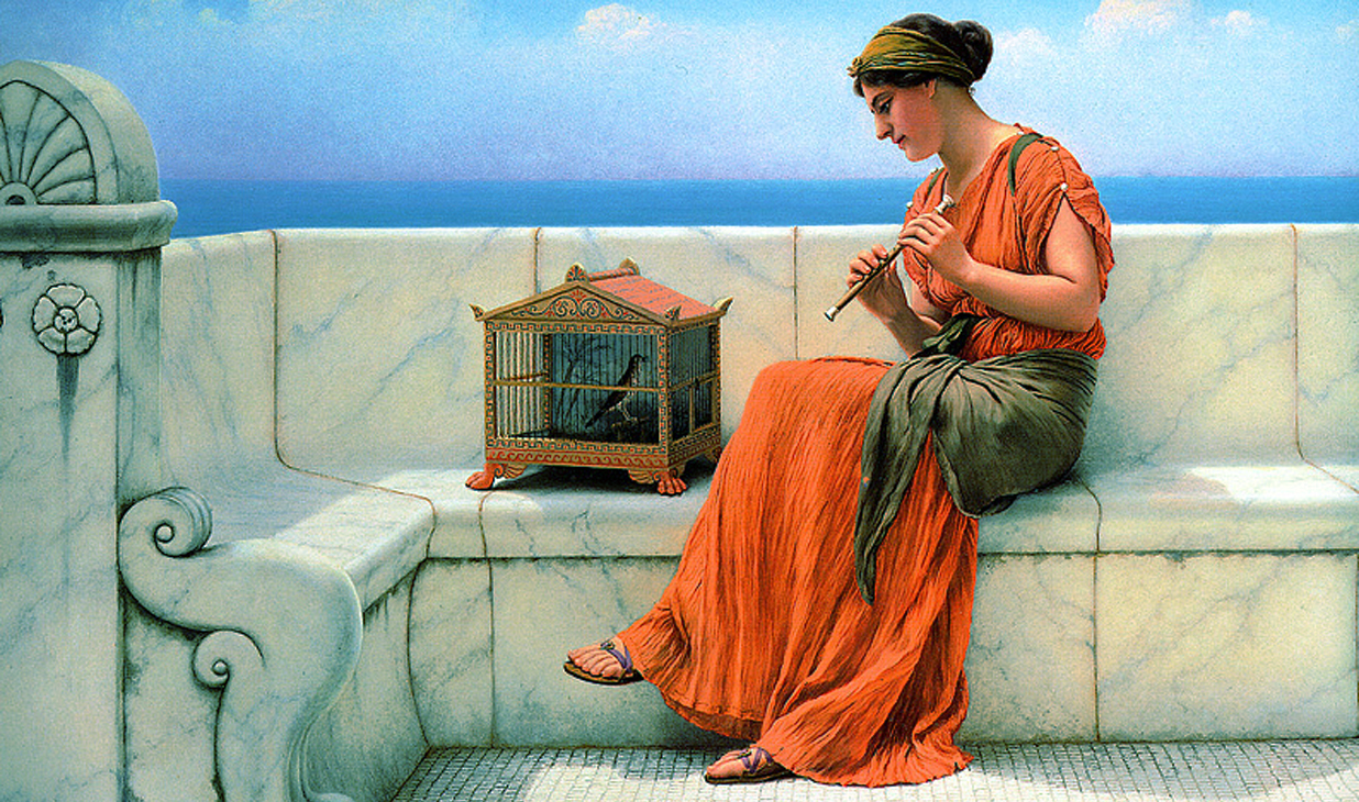 A Song Without Words by John William Godward (1919)