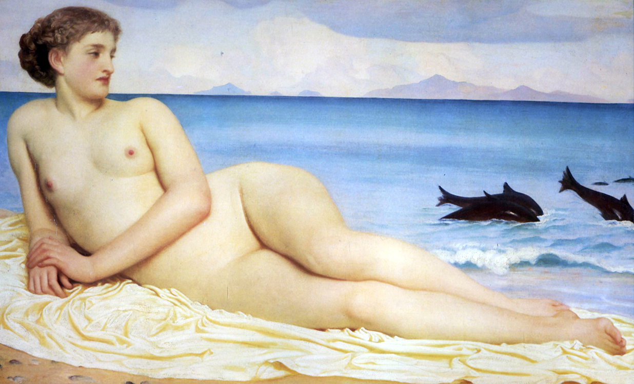 Actaea, the Nymph of the Shore by Frederic Leighton (1853)