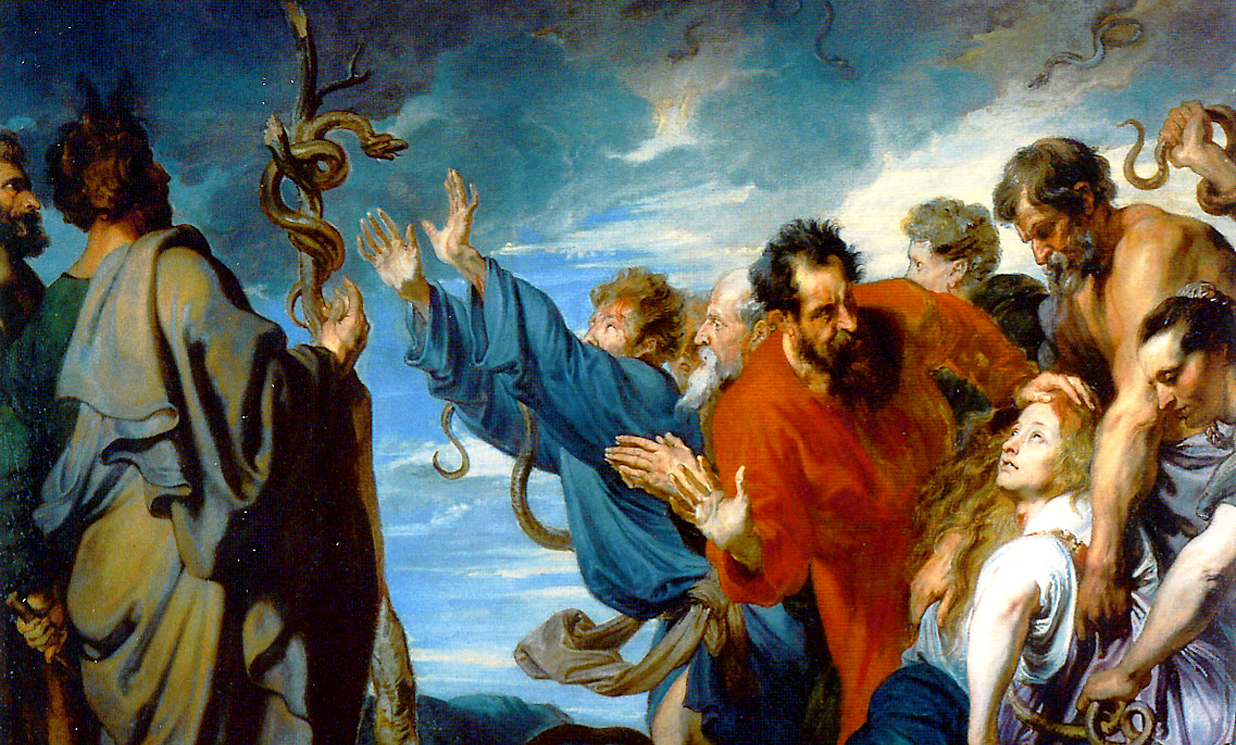 Moses and the Brass Snake by Anthony van Dyck (1620)