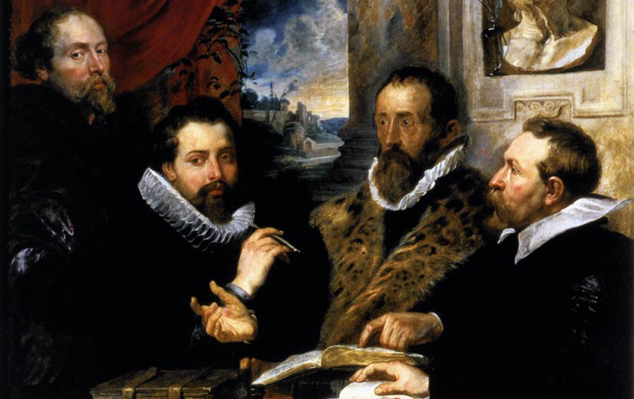 Selfportrait with brother Philipp, Justus Lipsius and another scholar by Peter Paul Rubens (1611)