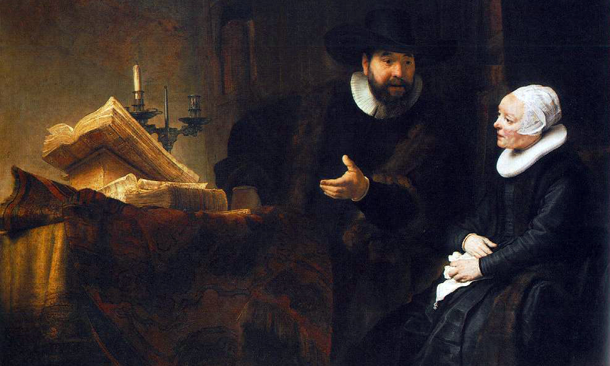 The Mennonite Minister Cornelis Claesz by Rembrandt (1641)