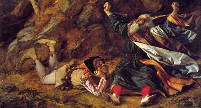 King Lear and the Fool in the Storm by William Dyce (19th century)