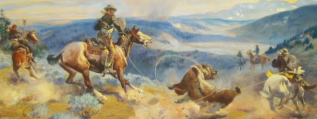 Loops and Swift Horses Are Surer than Lead by Charles Marion Russell 1916